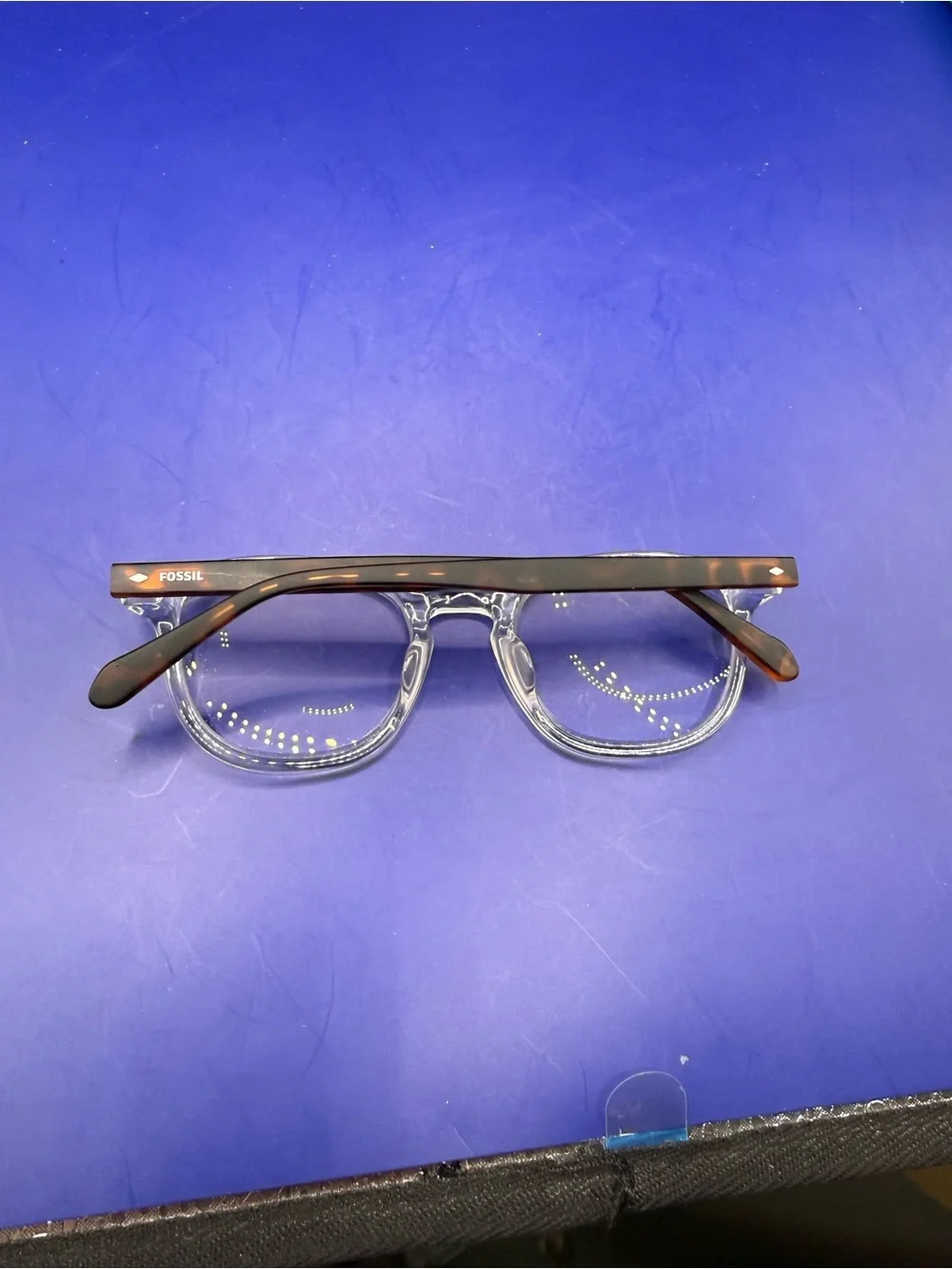Fossil FOS 7156 900 Eyeglasses - Crystal / Havana Tortoise - 50-20-145 - Eco Rec